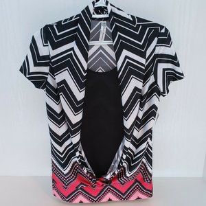 Per Seption Concept Black White Pink Short Sleeve